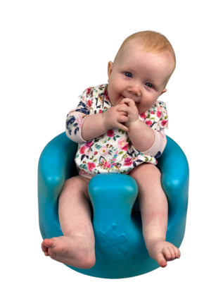 Floral unicorn frilled baby bib