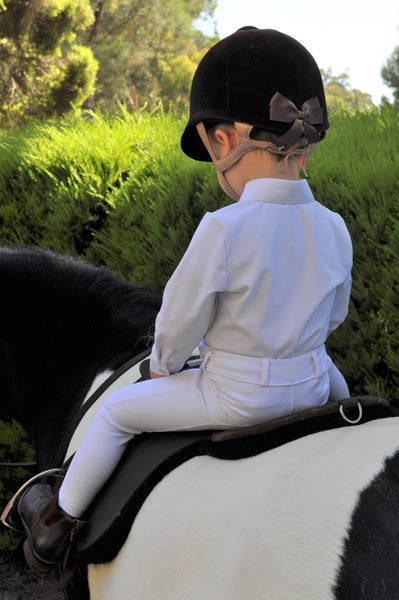 White Competition Jotties Back View