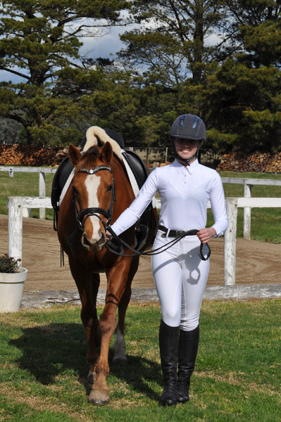 White Lace Competition Shirt