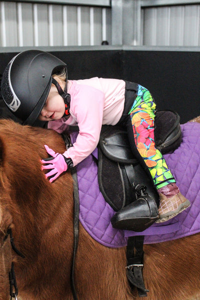 Rainbow Butterfly Riding Tights - Baby Size
