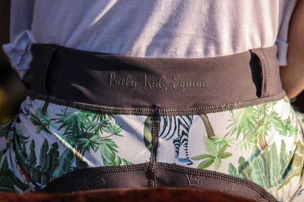 Safari Riding Tights Close up of Waistband Detail