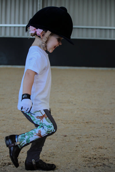 Safari Riding Tights shown in Toddler Size