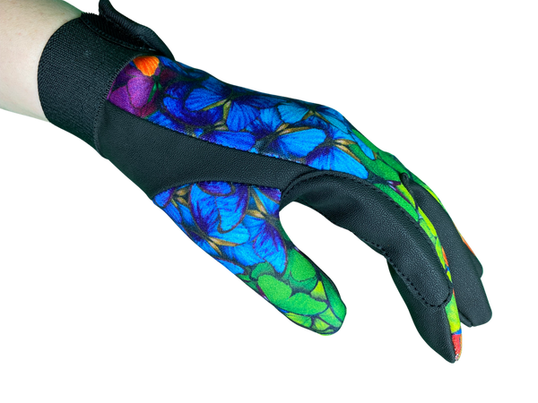 Rainbow Butterfly Horse Riding Gloves Thumb View