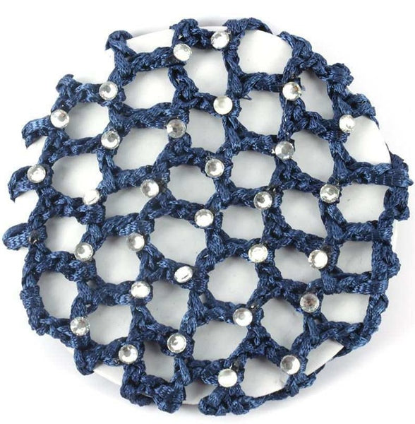Navy Blue diamante Hair Net