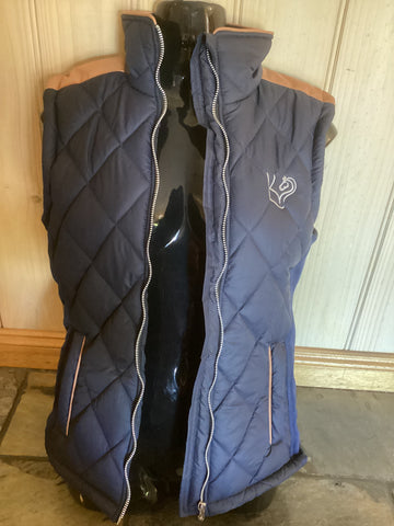LKE Navy with Brown Trim Vest