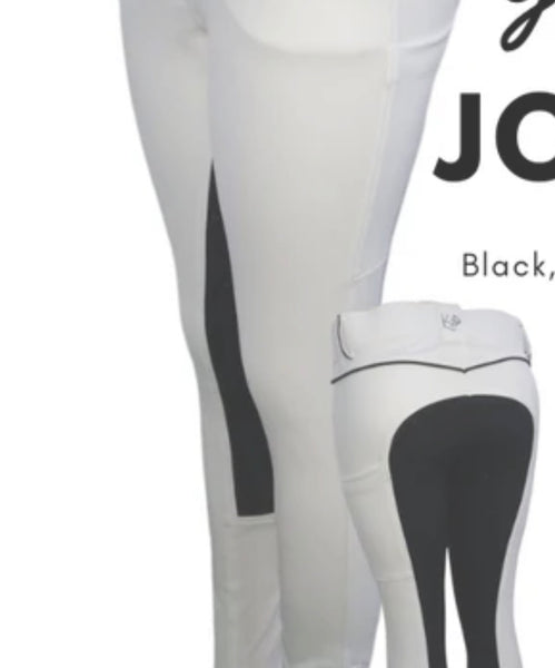 White Jotties with side pockets and black bottom.