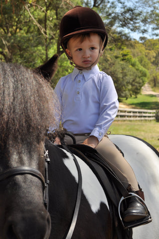 White Competition Shirt Shown in Toddler Size