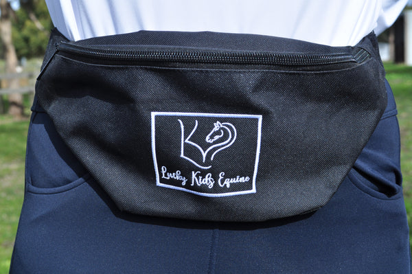 Black Universal Waist Bag  with Lucky Kids Equine Logo