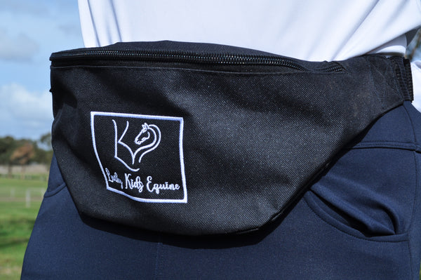 Black Universal Waist Bag  with Lucky Kids Equine Logo