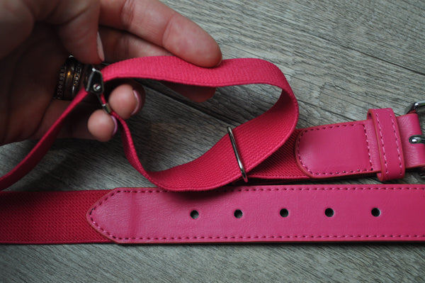 Pink/pink ezy fit belt adjustable belt