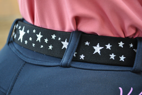 Close up of silver stars detailing