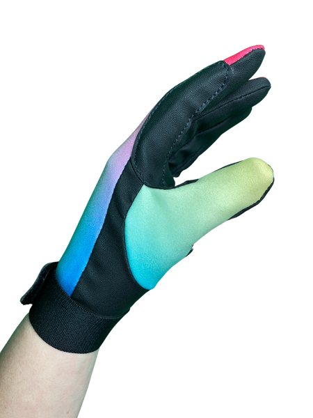 Smooth Prismatic Horse Riding Gloves - Thumb View