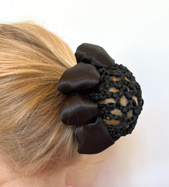 Black hair bun net