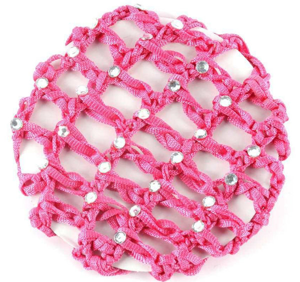 Pink diamante Hair Net