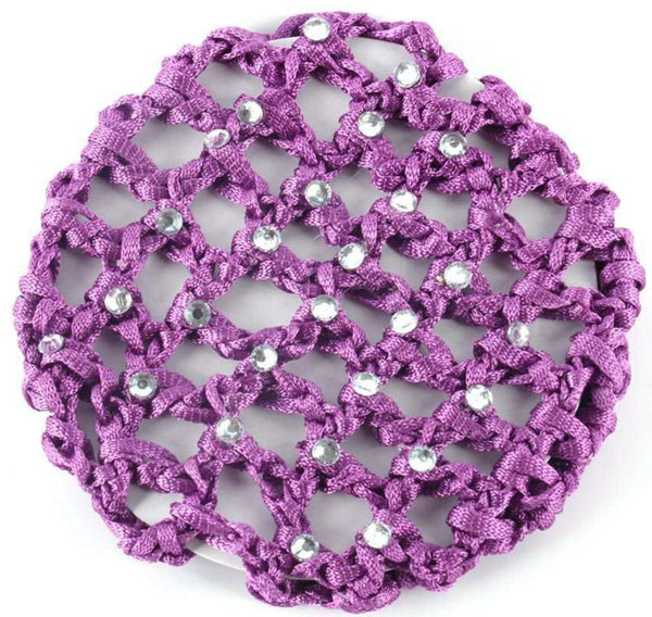 Purple diamante Hair Net